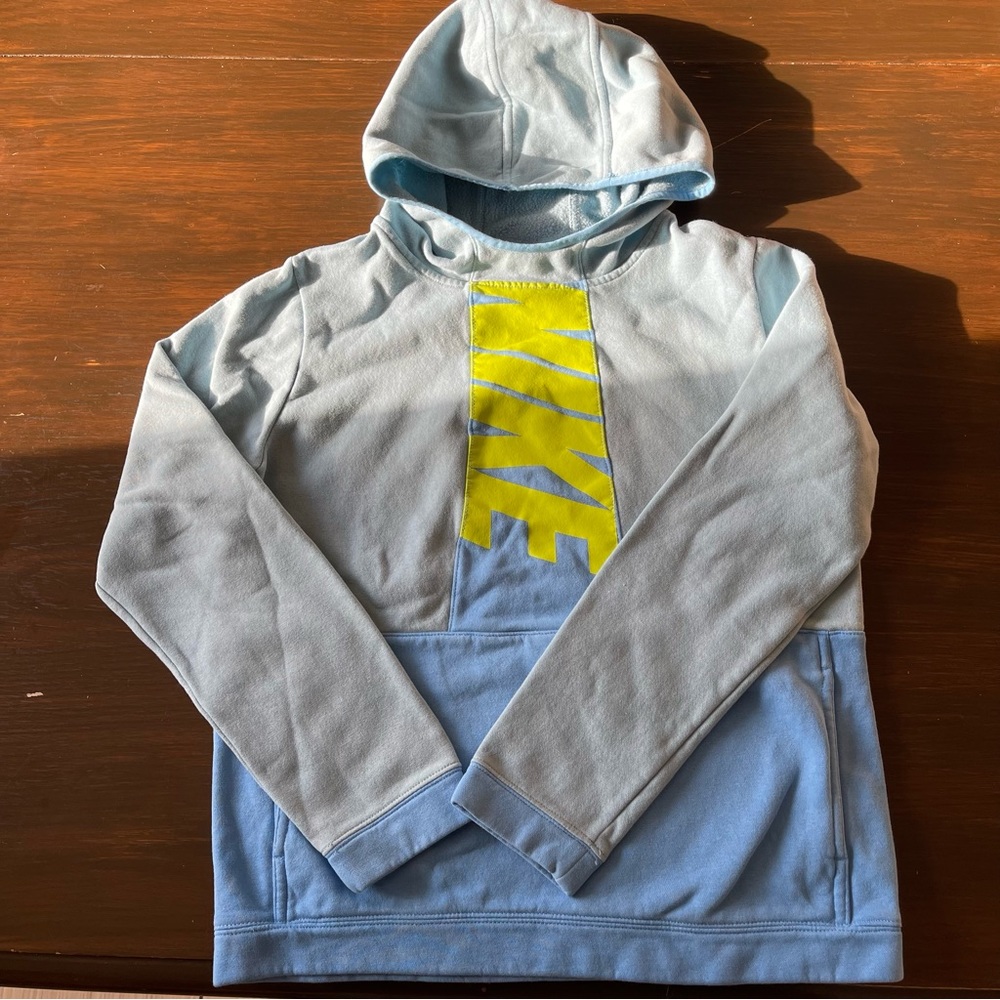 LIKE NEW! NIKE | Blue/Green Pullover Hoodie
